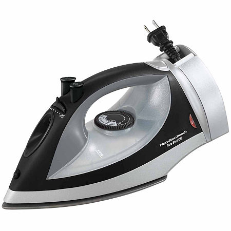 Hamilton Beach Auto-Off Iron With Retractable Cord, One Size, Silver