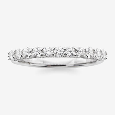 Modern Bride® Signature 1/2 CT.T.W. Certified natural Diamond 14K White Gold Wedding Band