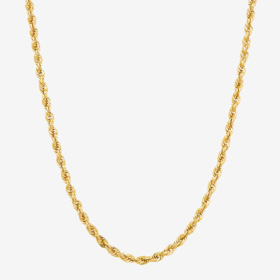 10K Gold 18-24" Rope Chain Necklace
