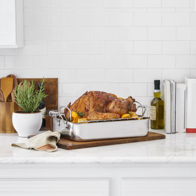 Cuisinart Chefs Stainless Steel 16" Roasting Pan with U Rack