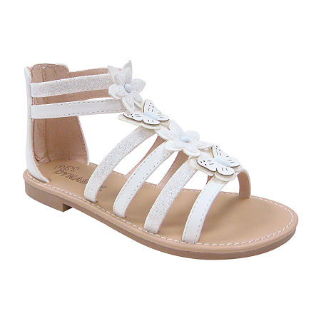  Miss Dynasty Little & Big Girls Dynasty Md Blossom Criss Cross Strap Gladiator Sandals