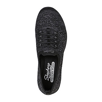 Skechers Womens Newbury St Get Seen Slip-On Shoe, Color: Black