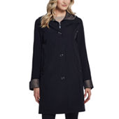 Liz claiborne woven belted heavyweight outlet overcoat