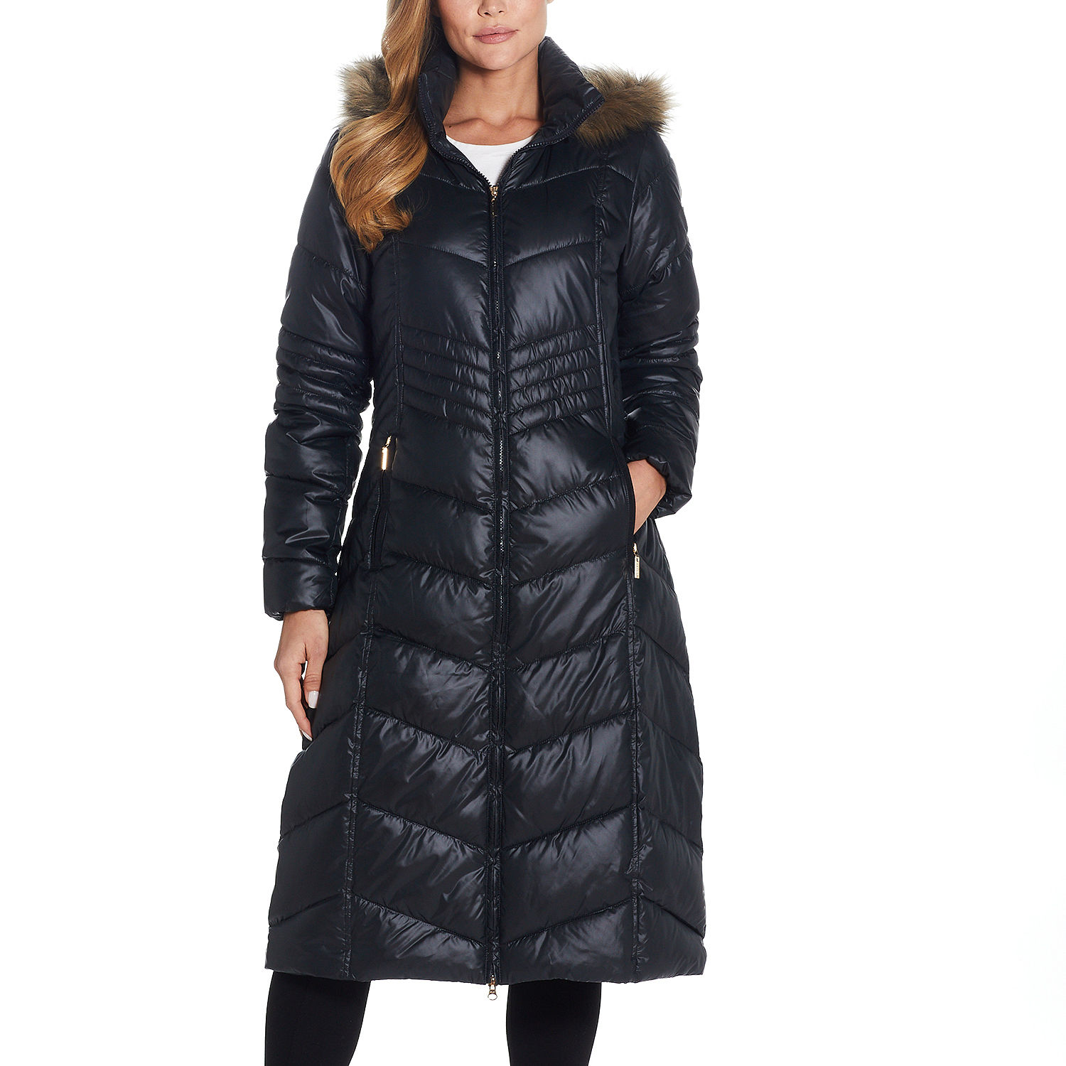 Miss Gallery Womens Removable Hood Heavyweight Puffer Jacket - JCPenney