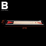 Black Series Tabletop Shuffleboard And Bowling 2 In 1 Set With Roll-Up Game Board