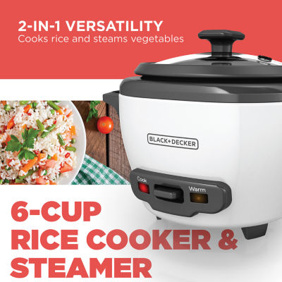 Black+Decker™ 6-Cup Traditional Rice Cooker