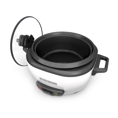 Black+Decker™ 6-Cup Traditional Rice Cooker, Color: White JCPenney