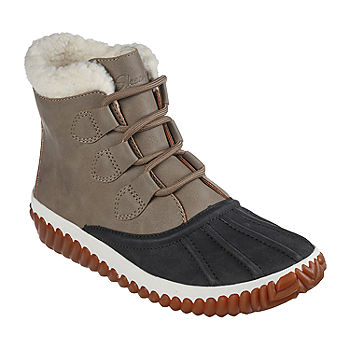 Partina City objetivo hipoteca Skechers Womens Jagged Pond Flat Heel Winter Boots, Color: Black Taupe -  JCPenney