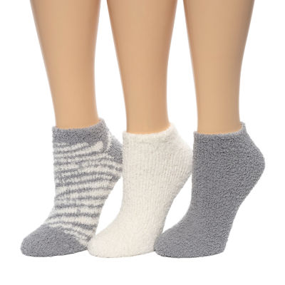 Cuddl Duds Cozy Gift Set 3 Pair Low Cut Socks Womens