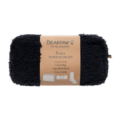 Bearpaw Super Plush Gift Set 3-pc. Crew Socks Womens