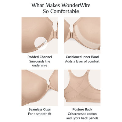 Glamorise Full Figure Plus Wonder Wire Minimizer Underwire Bra, 9003