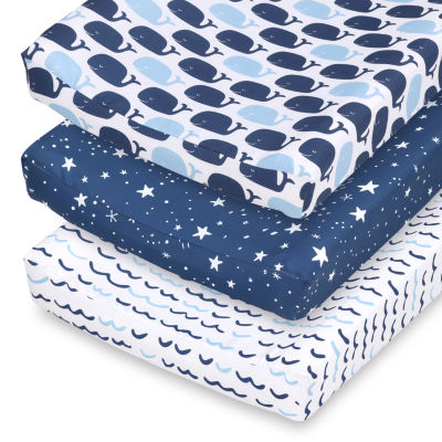 The Peanutshell Nautical 3-pc. Changing Pad Cover