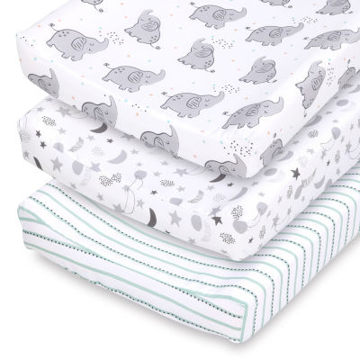 The Peanutshell Celestial Elephant 3-pc. Changing Pad Cover