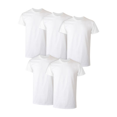 Hanes Ultimate Comfort Blend Mens 4 Pack Short Sleeve Crew Neck Moisture Wicking T-Shirt