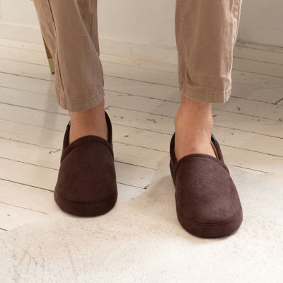 Isotoner Mens Microsuede Slip-On Slippers