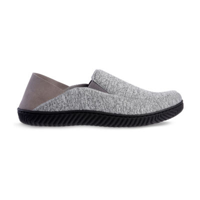 Isotoner Sport Knit Miles Closed Back Mens Slip-On Slippers