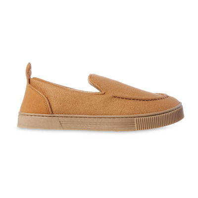 Isotoner Microsuede & Canvas Emmett Closed Back Mens Slip-On Slippers