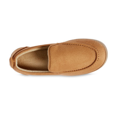 Isotoner Microsuede & Canvas Emmett Closed Back Mens Slip-On Slippers