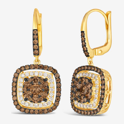 Le Vian® Earrings featuring 1 1/2 CT. Chocolate Diamonds® 1/3 CT. Nude Diamonds™ set in 14K Honey Gold™