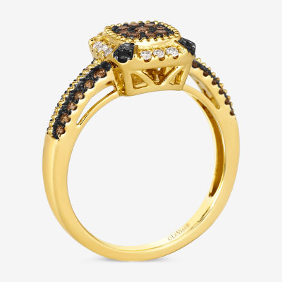 Le Vian® Ring featuring 3/8 CT. Chocolate Diamonds® 1/10 Nude Diamonds™ Blackberry Diamonds®set 14K Honey Gold™