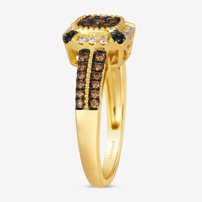 Le Vian® Ring featuring 3/8 cts. Chocolate Diamonds®  1/10 Nude Diamonds™ Blackberry set 14K Honey Gold™