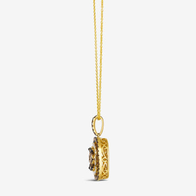 Le Vian® Pendant featuring 1 1/5 cts. Chocolate Diamonds®  1/4 Nude Diamonds™ set 14K Honey Gold™