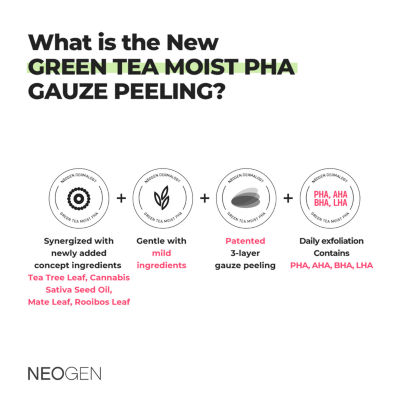 Neogen Dermalogy Green Tea Moist Pha Gauze Peeling