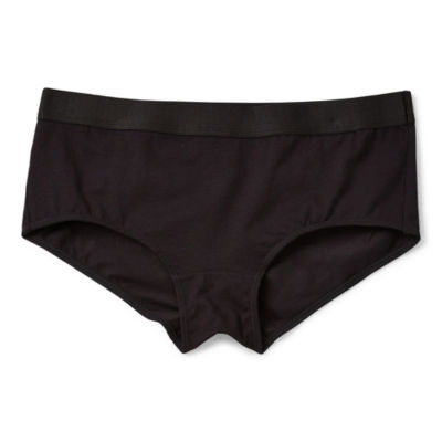 Logo Cotton High-Waist Boyshort Panty