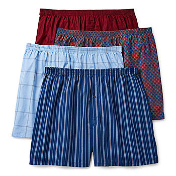 Stafford Big Mens 4 Pack Boxer Briefs - JCPenney