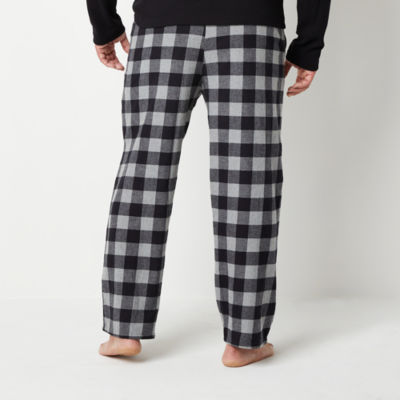 St. John's Bay Mens Flannel Jogger Pajama Pants