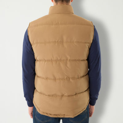 St. John's Bay Quilted Cargo Mens Puffer Vest | Yellow | Regular Small | Cold Weather Vests Puffer Vests | Fall Fashion