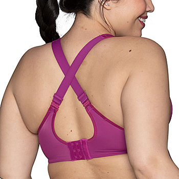 Body Up Ready Steady Medium Impact Wire-Free Sports Bra 36DDD, Purple Marle  at  Women's Clothing store