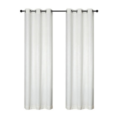 Regal Home Cordelia Grommet Top Energy Saving Embossed Blackout Set of 2 Curtain Panel