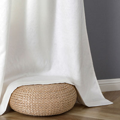 Regal Home Cordelia Grommet Top Energy Saving Embossed Blackout Set of 2 Curtain Panel