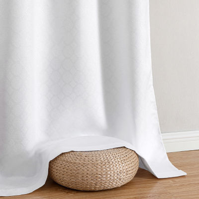 Regal Home Tobias Grommet Top Energy Saving Embossed Blackout Set of 2 Curtain Panel