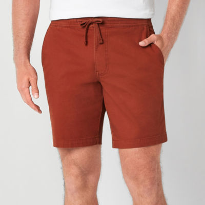 Pull-On Twill Jogger Shorts -- 7-inch inseam