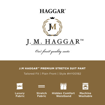 Haggar JMH Premium Stretch Mens Classic Fit Pleated Front Suit Pant