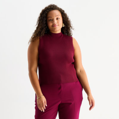 Sleeveless Jcpenney Womens Mock Turtleneck Womens Mock Neck