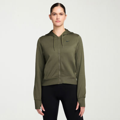 Nike Womens Long Sleeve Fleece Zipper Active Hoodie