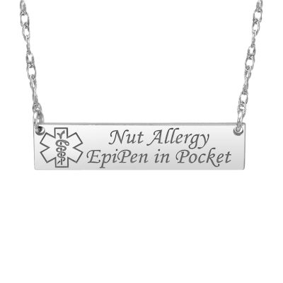 Womens Personalized Gold Pendant Necklace