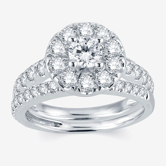 Modern Bride® Signature 2 CT. T.W. Diamond 14K White Gold Engagement Ring 