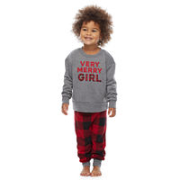 North Pole Trading Co. Very Merry Toddler Girls 2-pc. Christmas Pajama Set, 2t , Red