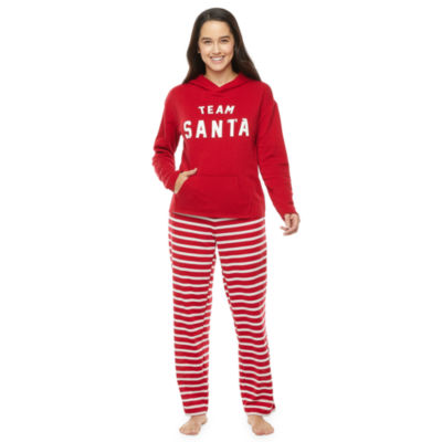 Candy Cane Team Santa Matching Family Sleep Color Red Stripe