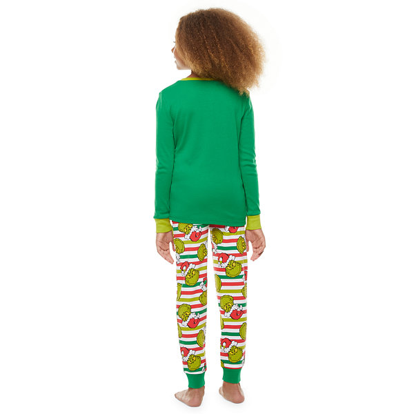 Dr. Seuss Grinch Family Matching Pajamas Little & Big Unisex 2-pc. Pajama Set