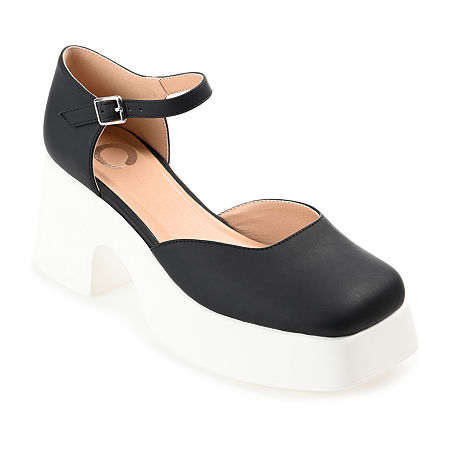  -Journee Collection Womens Lizaa Block Heel Pumps