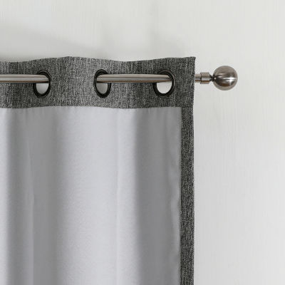 Max Blackout Campbell Grommet Top Energy Saving 100% Blackout Single Curtain Panel