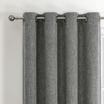 Max Blackout Campbell Grommet Top Energy Saving 100% Blackout Single Curtain Panel