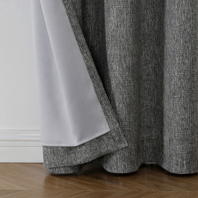 Max Blackout Campbell Grommet Top Energy Saving 100% Blackout Single Curtain Panel