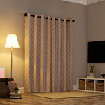 Sun Zero Delfina Energy Saving 100% Blackout Grommet Top Single Curtain Panel