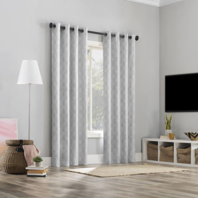 Aiyufeng 100% Blackout Curtain Liners – 2 Panels, 50x86 Inches Each, Greyish White With Rings - View #8